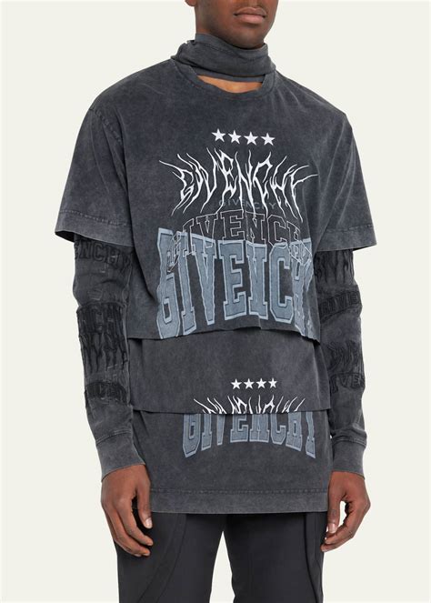 givenchy layered t shirt